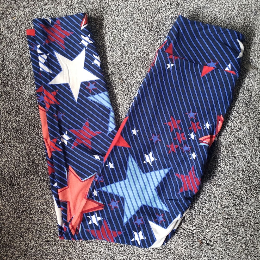 LLR OS lularoe leggings - 4th of july patriotic